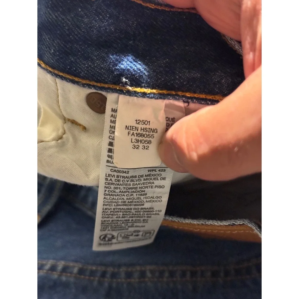 Levis 501 150th Anniversary Edition Custom Jeans Blue Denim 32x32 Mens